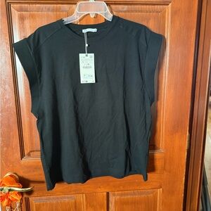 Zara Black Sleeveless Top